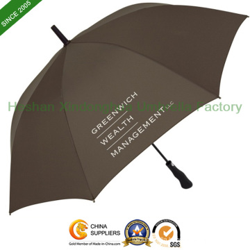 Auto Open Printed Golf Umbrellas with Quality Fiberglass Ribs (GOL-0027FA)